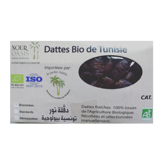 Boite 1kg Dattes en Branches BIO